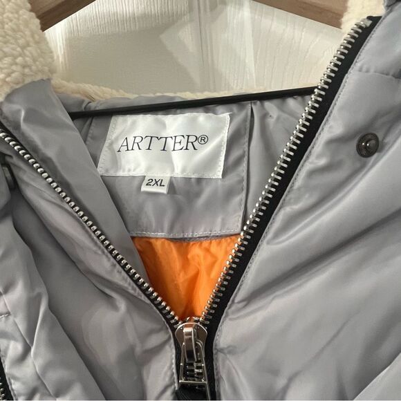 NWOT Artter Winter Down Jackets with Six Pockets sz 2xl - Picture 10 of 10